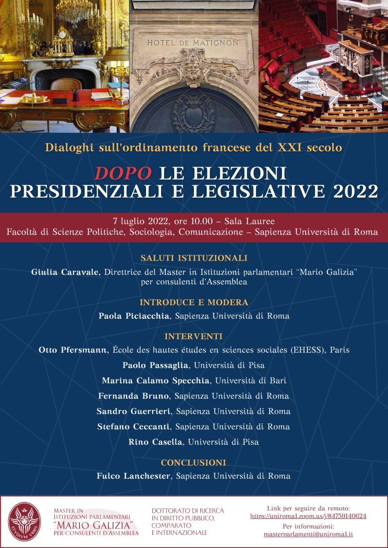 Dialoghi sull'ordinamento francese del XXI secolo. Dopo le elezioni presidenziali e legislative 2022